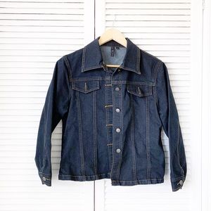 AZI NYC Dark Wash Denim Jacket NWOT